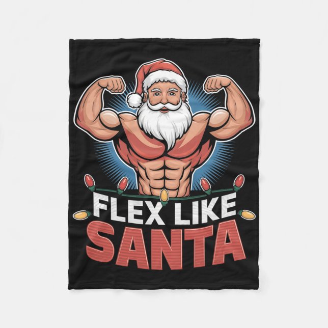 Manta Polar Flex Como Santa Claus Navidades De Construcción De (Anverso)