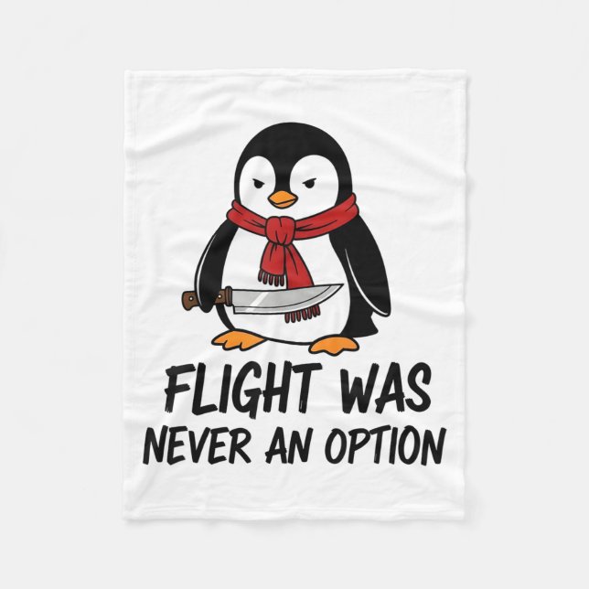 Manta Polar Flight Was Never An Option Sarcastic Witty Penguin (Anverso)