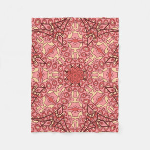 Manta Polar Flor abstracta mandala patrón étnico sin fisuras
