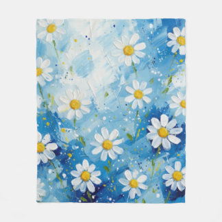 Manta Polar Flor Azul