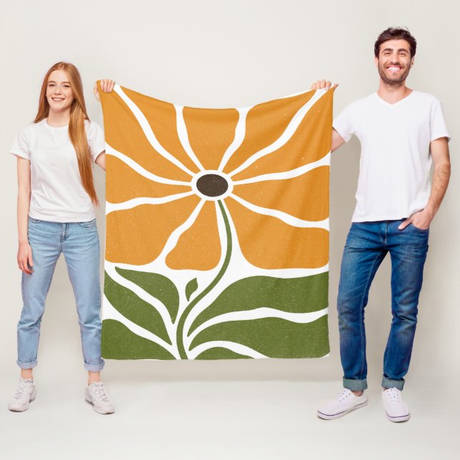 Manta Polar Flor Boho (In situ)