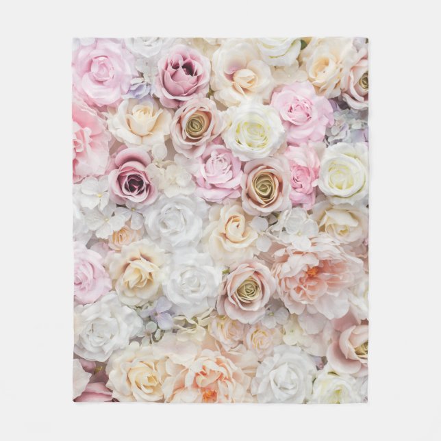 Manta Polar Flor Bouquet (Anverso)