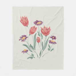 Manta Polar Flor Bouquet Delicate Arreglos Florales