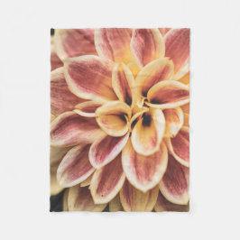 Manta Polar Flor Dahlia de verano (arte floral)