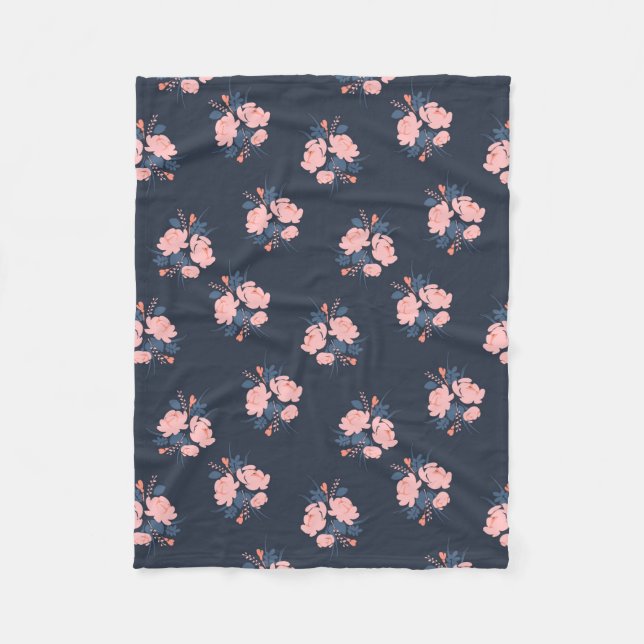 Manta Polar Flor de amapola (Anverso)