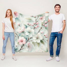 Manta Polar Flor de Cerezo