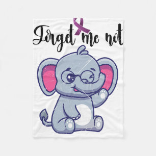 Manta Polar Flor de elefante divertida No me olvides Heimerhei