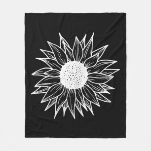 Manta Polar Flor de girasol de Bonito multicolor