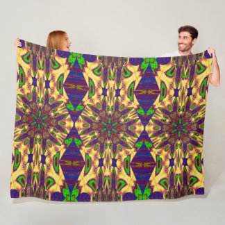 Manta Polar Flor De Jardín Bohemio En El Verano 1 Floral