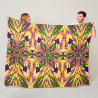 Manta Polar Flor De Jardín Bohemio En El Verano 2 Floral