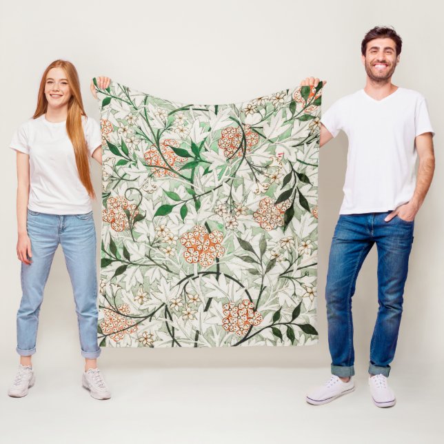 Manta Polar Flor de Jazmín de William Morris (In situ)