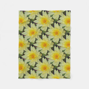 Manta Polar Flor de lirio amarillo