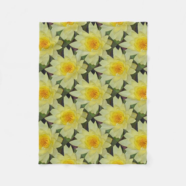 Manta Polar Flor de lirio amarillo (Anverso)