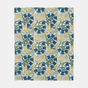 Manta Polar Flor de lirio de Art Nouveau de Verneuil