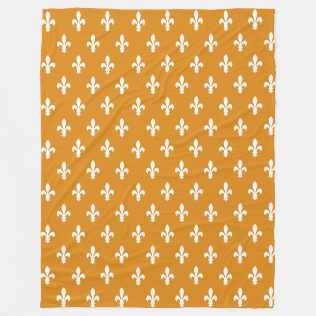 Manta Polar Flor de lis del Victorian de la maravilla (Anverso)