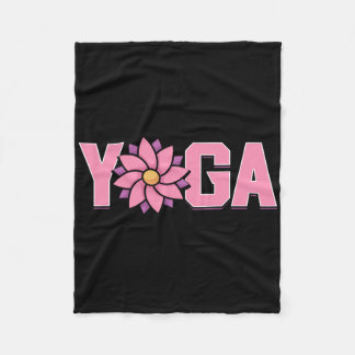 Manta Polar Flor de Loto de Yoga Minimalista Simple 