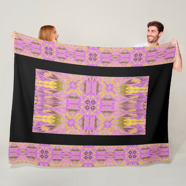 Manta Polar Flor de luz de piedra 4 (In situ)