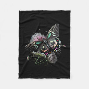 Manta Polar flor de mariposa hermosa