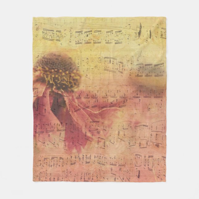 Manta Polar Flor de papel de fondo de textura (Anverso)