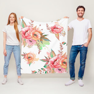 Manta Polar flor de primavera