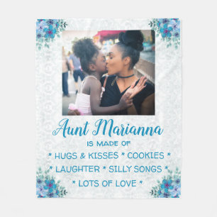 Manta Polar Flor "De qué se hace la tía"