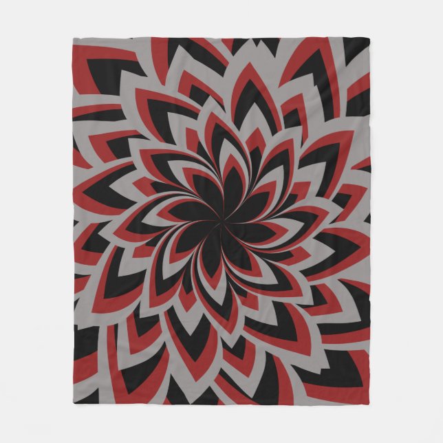 MANTA POLAR FLOR DE REMOLINO COMPLETO (Anverso)