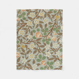 Manta Polar Flor de trébol botánico de William Morris