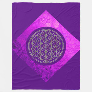 Manta Polar Flor de vida / Blume des Lebes - PLATA