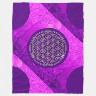 Manta Polar Flor de vida / Blume des Lebes - PLATA