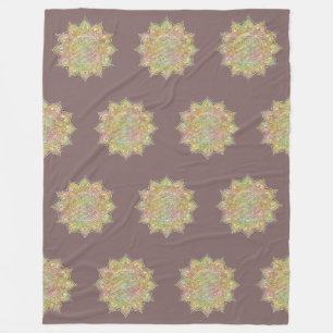 Manta Polar Flor de vida - India Mandala 3