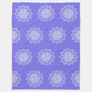 Manta Polar Flor de vida - India Mandala 5