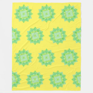 Manta Polar Flor de vida - India Mandala 6