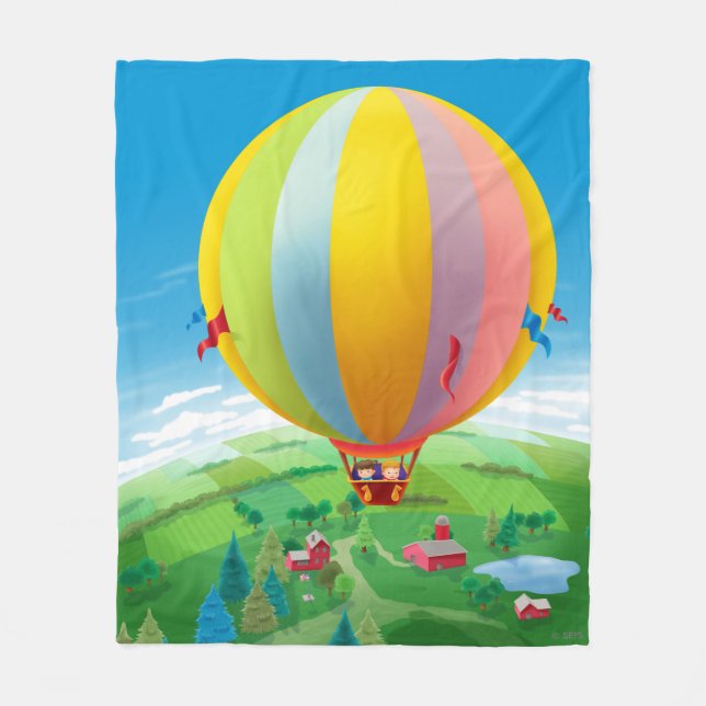 Manta Polar Flor En El Viento (Anverso)