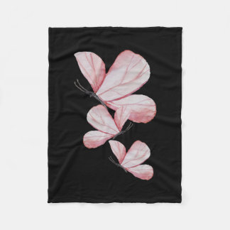 Manta Polar flor floral pintura mariposa naturaleza linda