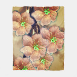 Manta Polar Flor gráfica