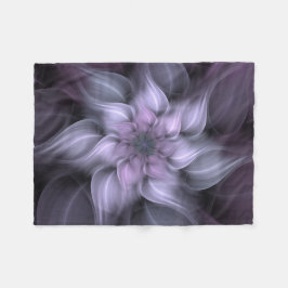 Manta Polar Flor púrpura del fractal