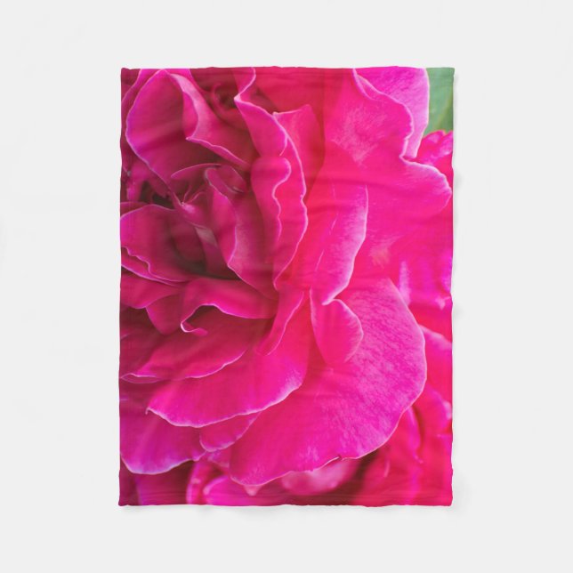 Manta Polar flor Rosa (Anverso)