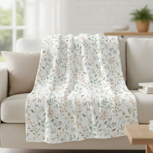 Manta Polar Flor silvestre Boho 