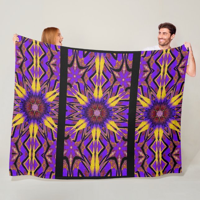 Manta Polar Flor silvestre del tótem 1 (In situ)