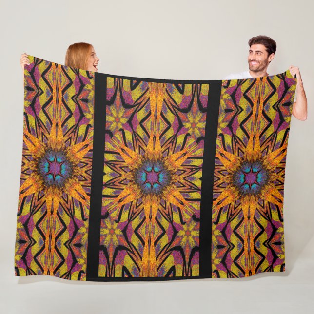 Manta Polar Flor silvestre del tótem 6 (In situ)