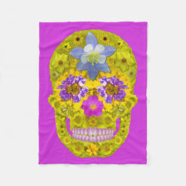 Manta Polar Flor Skull 3