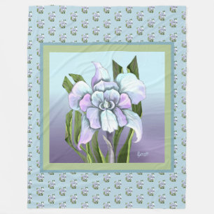 Manta Polar Flor Smeraldo Fleece Blanket