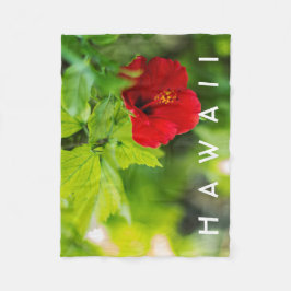 Manta Polar Flor tropical de Hibiscus Hawai