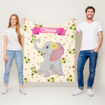 Flora acuática de elefante de bebé adorable