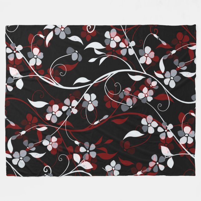 Manta Polar Floral (Frente (Horizontal))