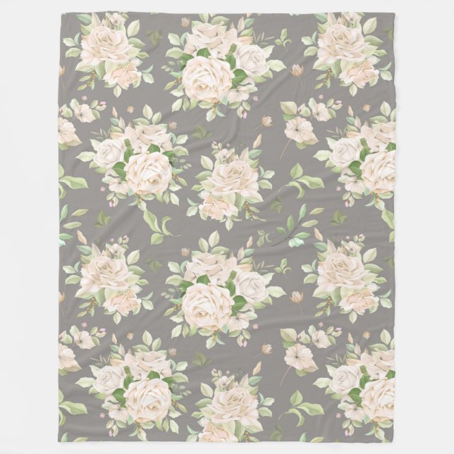 Manta Polar Floral (Anverso)