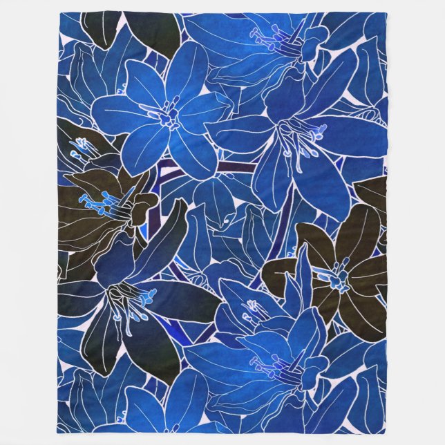 Manta Polar Floral (Anverso)