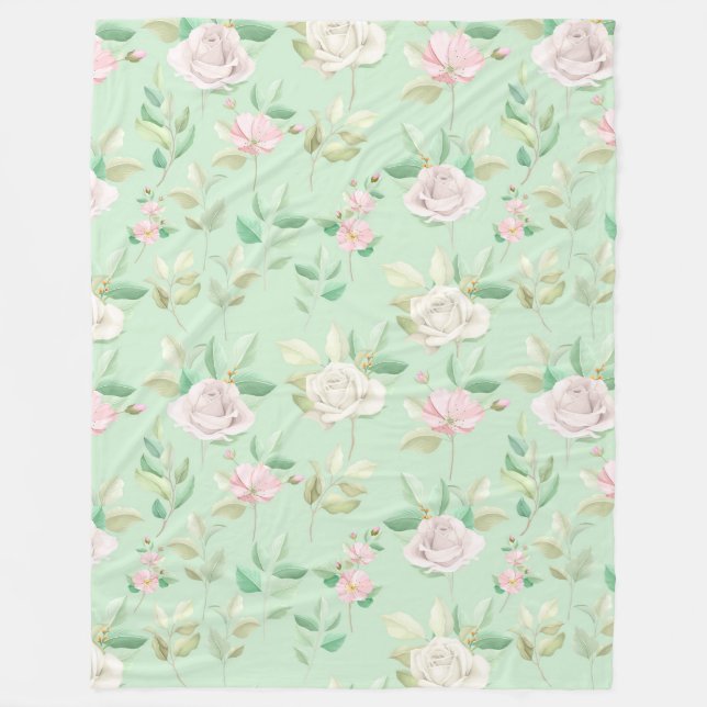Manta Polar Floral (Anverso)