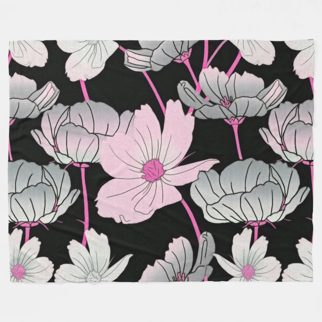Manta Polar Floral (Frente (Horizontal))