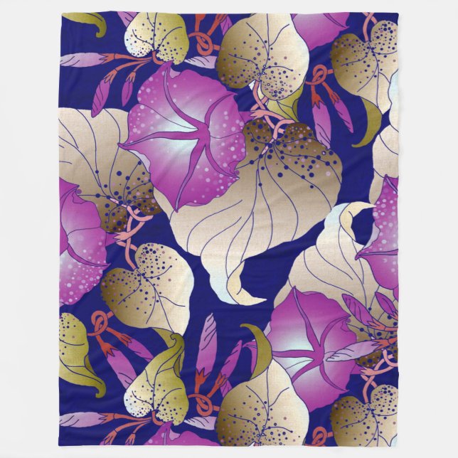 Manta Polar Floral (Anverso)